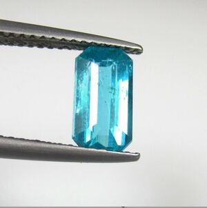 1.71 Ct Natural Blue Apatite Octagon Cut